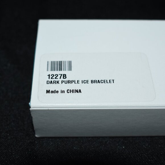 Touchstone Crystal by Swarovski Dark Purple Ice Bracelet 1227B  New in Box - Picture 4 of 5